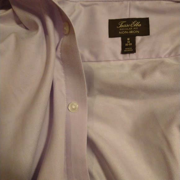 Men’s Dress Shirt - Herringbone - Picture 5 of 6